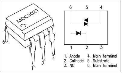 MOC3021 and MOC3022 IC
